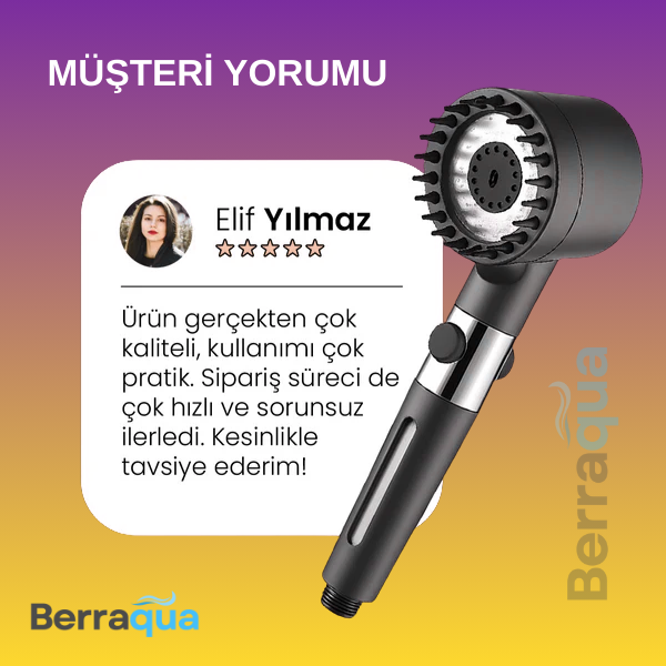 BerraQua™ Filtreli Duş Başlığı
